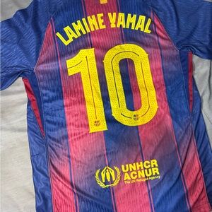 Nike Blue and Red Soccer Jersey